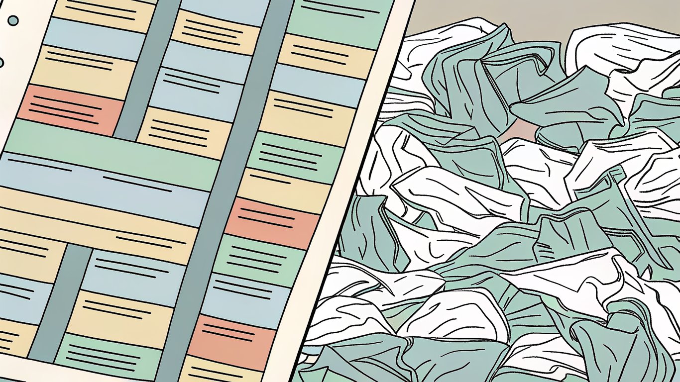 Illustration of a detailed, organized deck quote document next to a crumpled, vague quote.